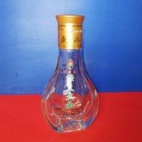 100ml二兩異形烤花扁酒瓶 配防偽噴涂塑料蓋 *好打開(kāi)