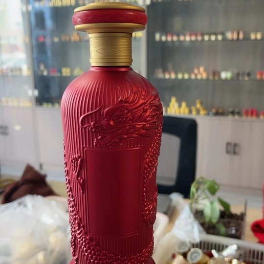 全套禮盒包裝白酒瓶一斤裝噴涂烤花空酒瓶私人喜宴婚宴玻璃喜酒瓶